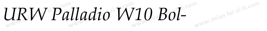 URW Palladio W10 Bol字体转换